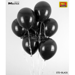 5 inch Latex Balloon Standard Black 100 count