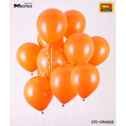 5 inch Latex Balloon Standard ORANGE 100 count