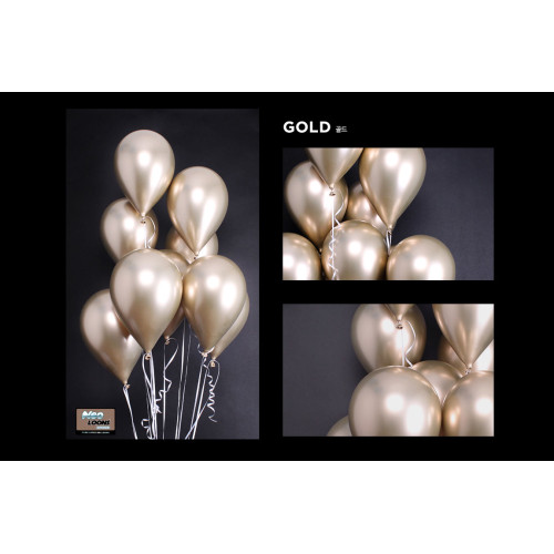 12 inch balloons chrome Gold 50 pcs 12 inch balloons chrome Gold 50 pcs