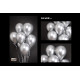 12 inch balloons chrome Silver 50 pcs 12 inch balloons chrome Silver 50 pcs
