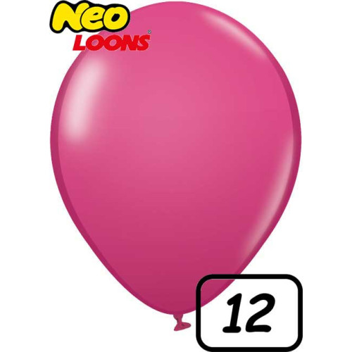 12 inch Latex Balloon Standard Fuchsia 100 count 12 inch Latex Balloon Standard Fuchsia 100 count