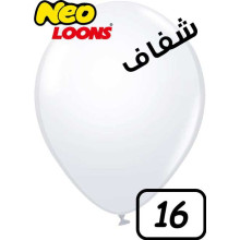 16 inch Latex Balloon Standard CLEAR 50 count 16 inch Latex Balloon Standard CLEAR 50 count