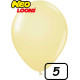 5 inch Latex Balloon PASTEL Matt Yellow 100 count 5 inch Latex Balloon PASTEL Matt Yellow 100 count