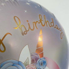 بالون عيد ميلاد يونيكورن 18 إنش