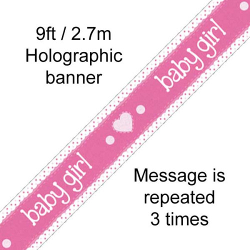 2.7m Baby Girl Banner