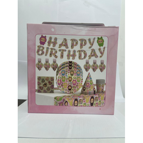 طقم حفلات شخصيات لابوبو (32 قطعة) طقم حفلات شخصيات لابوبو (32 قطعة)