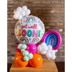 18 inch Get Well Soon Rainbows