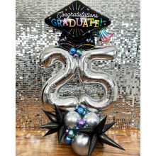34 inch Congratulations Graduate Gradient Grad Cap Foil balloon