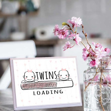 لوحة اهداء بعبارة TWINS LOADNG لوحة اهداء بعبارة TWINS LOADNG