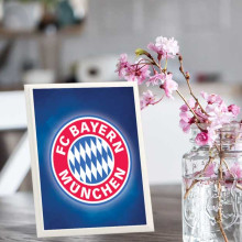 لوحة اهداء بشعار بايرن ميونخ لوحة اهداء بشعار بايرن ميونخ