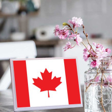 لوحة اهداء بعلم كندا لوحة اهداء بعلم كندا