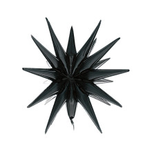 بالون نجمة ثري دي اسود مطفي 50*46 سم