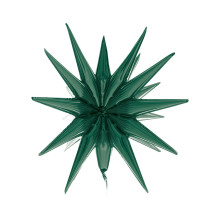 Foil balloon Star 3D bottle-green, 50 x 46 cm Foil balloon Star 3D bottle-green, 50 x 46 cm