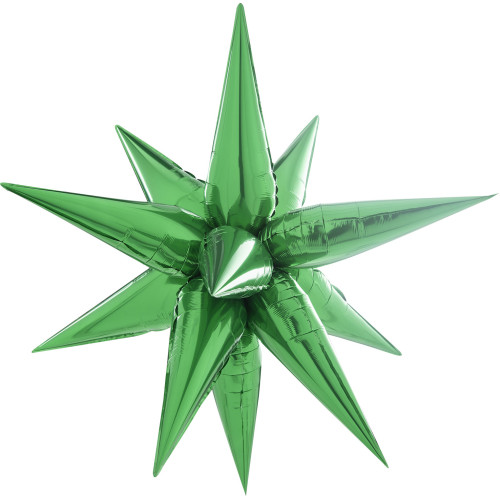 26 inch Green Starburst Balloons 26 inch Green Starburst Balloons
