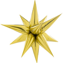 26 inch Gold Starburst Balloons 26 inch Gold Starburst Balloons