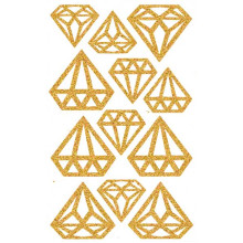 DIAMONDS STICKER GOLD DIAMONDS STICKER GOLD