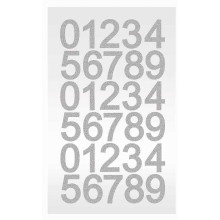 DIAMOND STICKERS – 1 S HEET. PER BAG NUMBERS SILVER DIAMOND STICKERS – 1 S HEET. PER BAG NUMBERS SILVER