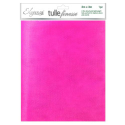 Eleganza Tulle Finesse 3m x 3m 1pc bag Fuchsia