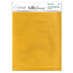 Eleganza Tulle Finesse 3m x 3m 1pc bag Gold