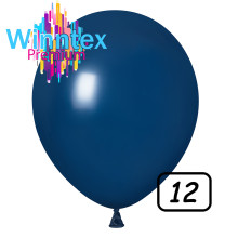 12 inch latex balloon Navy Blue Pastel 100 count
